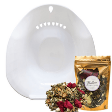 Load image into Gallery viewer, Steaming Seat + Herbs Combo - Bellina Shops White
